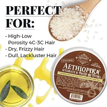 Qhemet Biologics Aethiopika Hydrate & Twist Butter - Flexible Definition