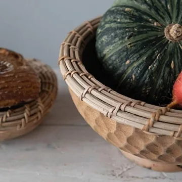 Hand-Carved Mango Wood Bowl by Creative Co-Op
