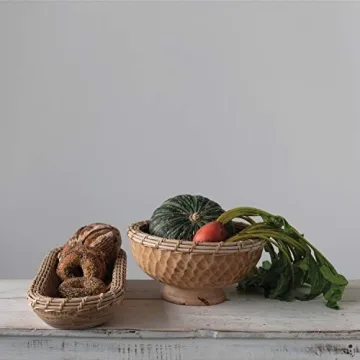Hand-Carved Mango Wood Bowl by Creative Co-Op