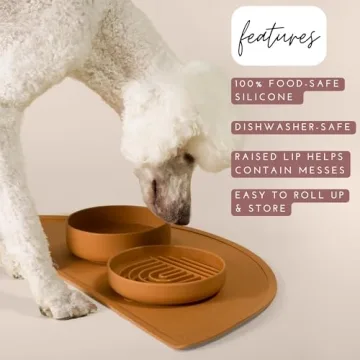 Waterproof Silicone Pet Food Mat - Non-Slip & Easy to Clean