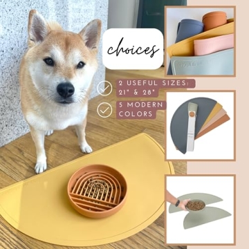 Waterproof Silicone Pet Food Mat - Non-Slip & Easy to Clean