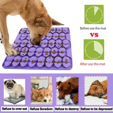 Femont Snuffle Mat for Dogs - Silicone Slow Feeder Enhance Feeding Fun