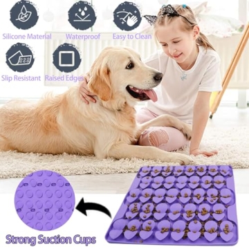 Femont Snuffle Mat for Dogs - Silicone Slow Feeder Enhance Feeding Fun