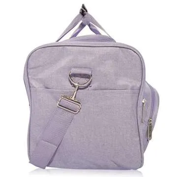 DALIX Signature Travel or Gym Duffle Bag in Purple Large