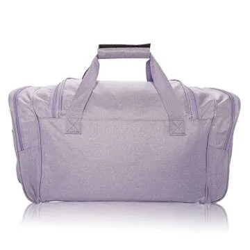DALIX Signature Travel or Gym Duffle Bag in Purple Large