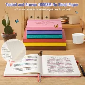 Elegant Butterfly Floral Lined Journal for Daily Use