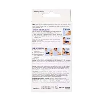 KISS Glam Fantasy Ultimate Illusion Nails, Special FX Fake Gel Nails Kit, “Don't Lose My Number” with Pink Mini Nail File, and 28 Glue On Nails