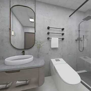 Stylish 3D Grey Concrete Peel and Stick Wallpaper