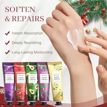 SHVYOG 28PCS Hand Cream Gift Set, Christmas Gifts Stocking Stuffers for Women, Bridesmaid Gifts Travel Size Hand Lotion for Dry Cracked Hands, Mini Hand Lotion Bulk, 28 x 30ml