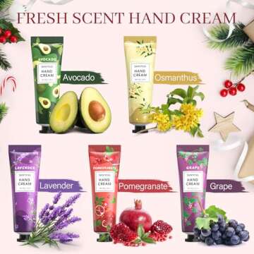 SHVYOG 28PCS Hand Cream Gift Set, Christmas Gifts Stocking Stuffers for Women, Bridesmaid Gifts Travel Size Hand Lotion for Dry Cracked Hands, Mini Hand Lotion Bulk, 28 x 30ml