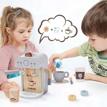 Frogprin Kids Coffee Maker Playset for Magical Moments