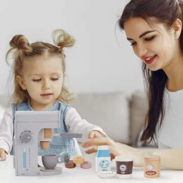 Frogprin Kids Coffee Maker Playset for Magical Moments