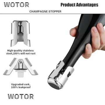 WOTOR Champagne Stoppers - High-Quality Wine Sealers