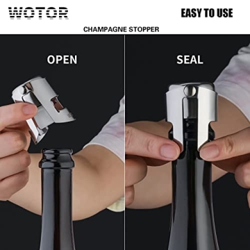 WOTOR Champagne Stoppers - High-Quality Wine Sealers