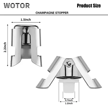 WOTOR Champagne Stoppers - High-Quality Wine Sealers