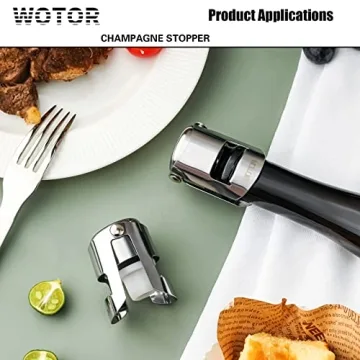 WOTOR Champagne Stoppers - High-Quality Wine Sealers