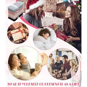 DYW Fuzzy Socks for Women Soft Cozy Fluffy Winter Warm Slipper Socks Home Sleeping Animal Socks (5 Colors 2)