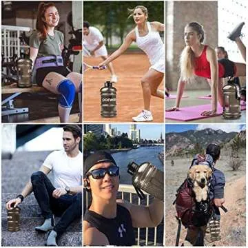 PANKIO Water Jug 2.2L Big Water Bottle 73OZ Half Gallon Sports Water Bottle Big Capacity Container BPA Free Water Bottles for Fitness Gym Yoga Travel Cycling Camping Outdoor