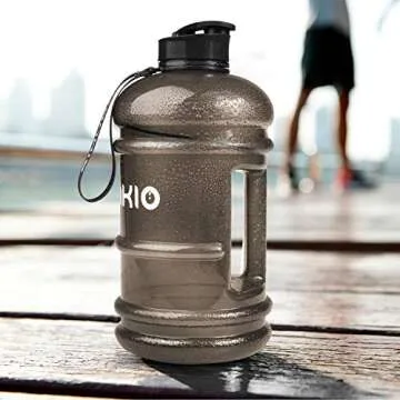 PANKIO Water Jug 2.2L Big Water Bottle 73OZ Half Gallon Sports Water Bottle Big Capacity Container BPA Free Water Bottles for Fitness Gym Yoga Travel Cycling Camping Outdoor