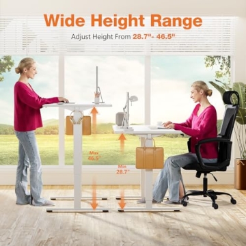 Sweetcrispy Adjustable Standing Desk for Home Office