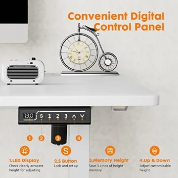 Sweetcrispy Adjustable Standing Desk for Home Office