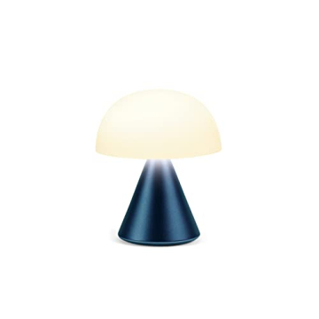 Lexon Mina Small Mushroom Lamp - Stylish Portable LED Bedside Light with Dimming