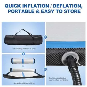 FBSPORT Inflatable Air Gymnastics Mats - Safe & Durable