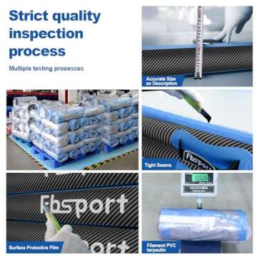 FBSPORT Inflatable Air Gymnastics Mats - Safe & Durable