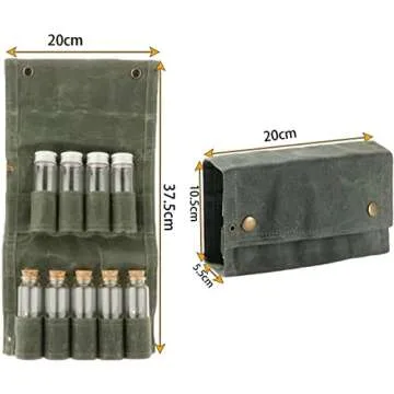 SPINNDO Camping Spice Kit Travel Spice Holder Hiking Spices Set bushcraft Spice kit for Outdoor Camp...