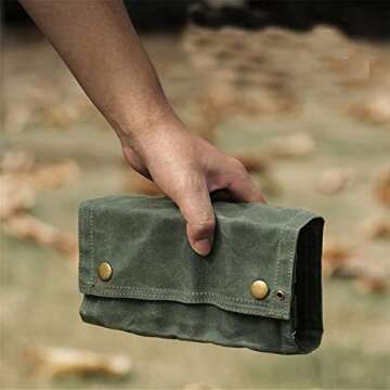 SPINNDO Camping Spice Kit Travel Spice Holder Hiking Spices Set bushcraft Spice kit for Outdoor Camping BBQ - Green