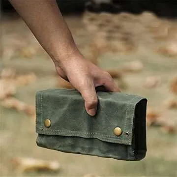 SPINNDO Camping Spice Kit Travel Spice Holder Hiking Spices Set bushcraft Spice kit for Outdoor Camping BBQ - Green