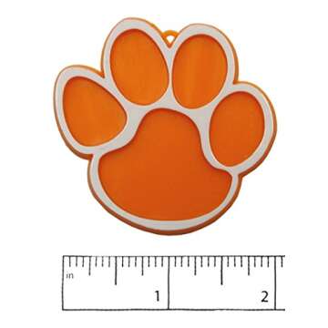 Paw Print Trinket - Orange 12 pc