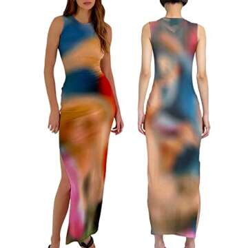 Women Hollow Out Bodycon Maxi Dresses Y2K Spaghetti Strap Backless Cami Dress Split Elegant Evening Party Dresses