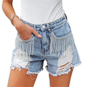 Women's Summer Casual Shorts – Stylish Denim Cutoffs with Pockets