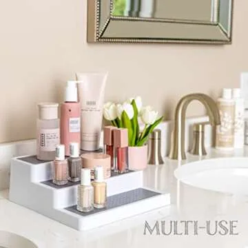 Oizeir Expandable 3-Tier Spice Rack for Kitchen