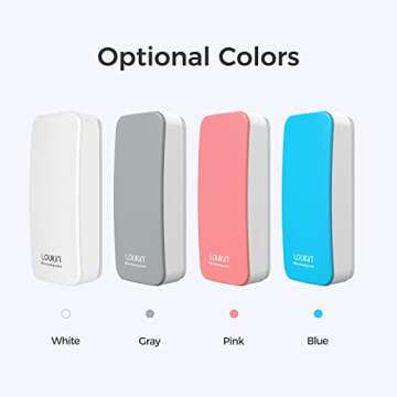 LOUKIN Magnetic Dry Erase Eraser, Whiteboard Eraser, Glass Board Eraser(Pink), One Bottle of 3.4 fl oz Whiteboard Cleaner Included, for Classroom, Home and Office