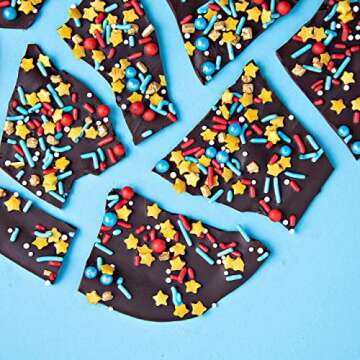 Sweets Indeed Sprinkles, Edible Sprinkle Mix, Perfect for Cake Decorations, Baking, Ice Cream, Cookies, Cupcake Topper, 6.5 ounces (Marvelous)