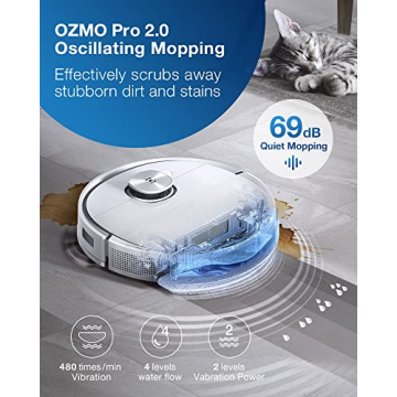 ECOVACS DEEBOT T9+ Robot Vacuum Mop Combo Auto-Empty Station