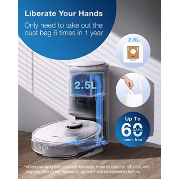 ECOVACS DEEBOT T9+ Robot Vacuum Mop Combo Auto-Empty Station