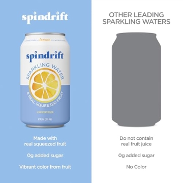 Spindrift Lemon Sparkling Water Pack of 24