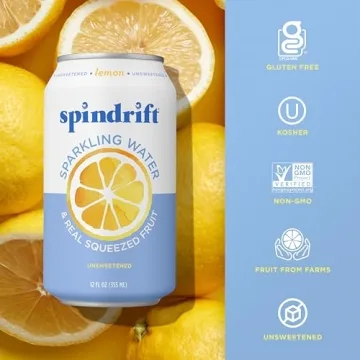 Spindrift Lemon Sparkling Water Pack of 24