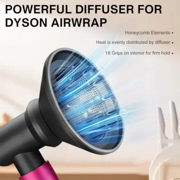 Diffuser and Adaptor for Dyson Airwrap Styler - Versatile Hair Tool