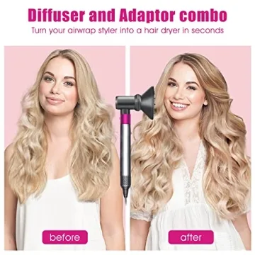 Diffuser and Adaptor for Dyson Airwrap Styler - Versatile Hair Tool