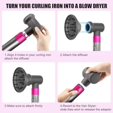Diffuser and Adaptor for Dyson Airwrap Styler - Versatile Hair Tool