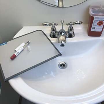 The Shot Station from MyVitro | IVF Prep on Medication Prep Mat | IVF Workstation | Calendar Holder | Great IVF Gift