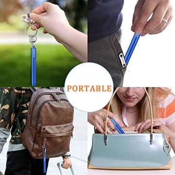 Rainbow Reusable Straws - Portable & Eco-Friendly