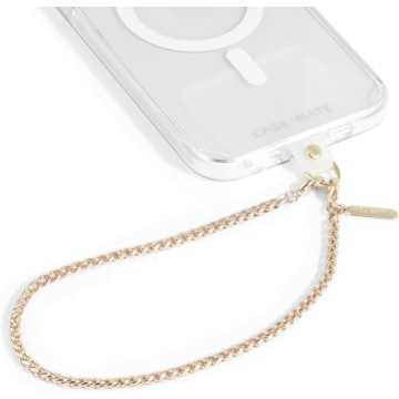 Case-Mate Phone Charm Strap | Gold Chain Phone Wristlet for Stylish Convenience