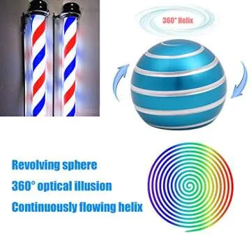 Desk-Fidget-Kinetic-Toys Cool-Gadgets: Cool-Stuff Thing Game Toy for Adult Teen Children Kid, Optical-Illusion Stress Relief Gifts for Man Women Home Office School Christmas Spinning Up 180 Seconds