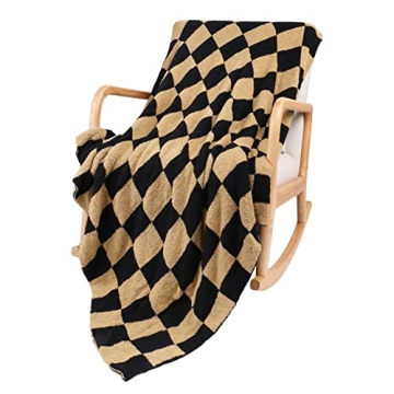 QQP Cozy Checkered Throw Blanket 50x60