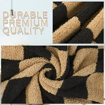 QQP Cozy Checkered Throw Blanket 50x60